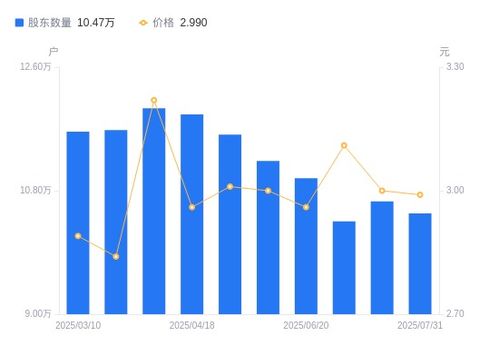 平潭發展A股股東結構變動分析 股東戶數減少，戶均持股提升
